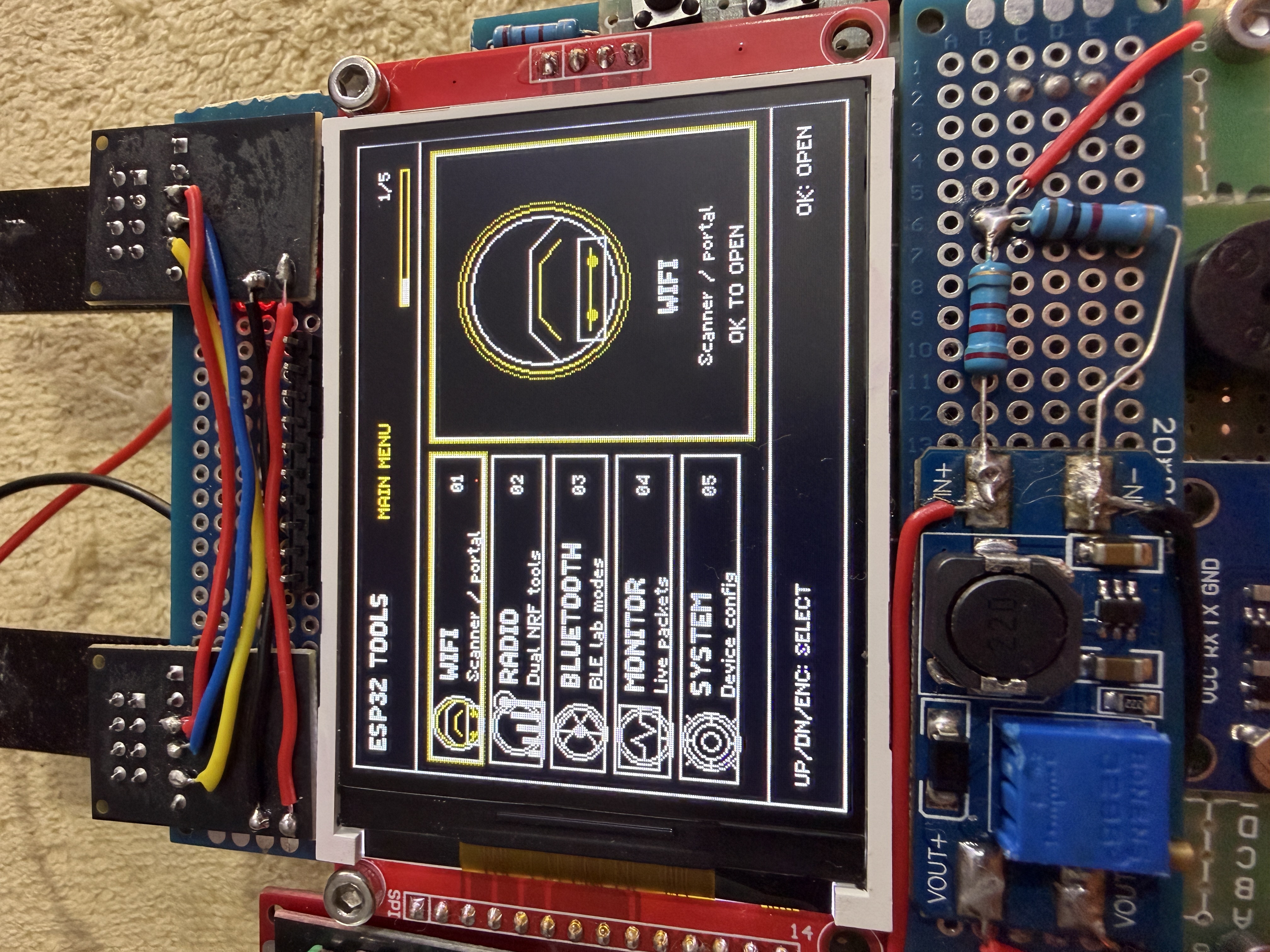 CYBERDECK MINI ESP32 menu principal