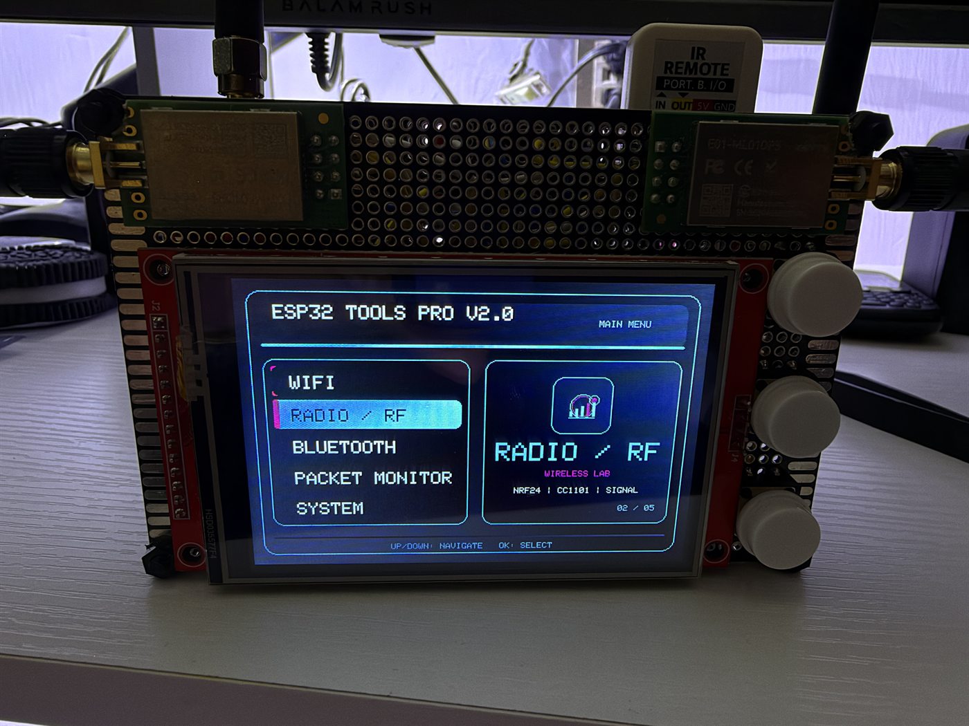Menu Radio RF